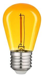 Retro barevná LED žárovka E27 1W 50lm žlutá, filament