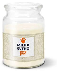 Sablio Svíčka Miluji svého psa - 500 g