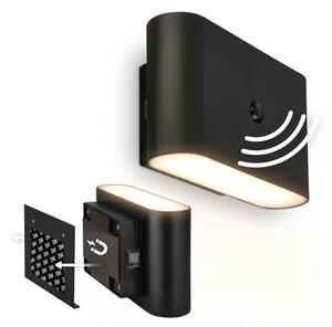 Briloner 3878015 - LED Nab nást svít se senz CHAT LED/3W/5V 2000 mAh černá