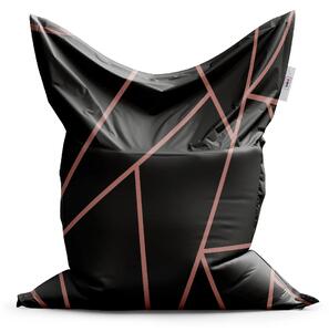 Sablio Sedací vak Classic Růžové obrazce - 150x100 cm