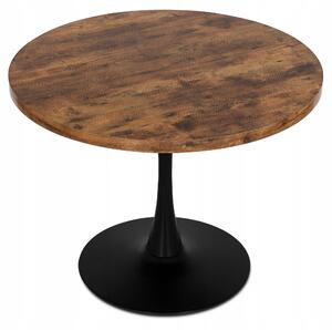 Kulatý stůl Lino 100 cm rustikální dub | jaks