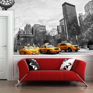Sablio Tapeta Žluté taxiky - 125x75 cm