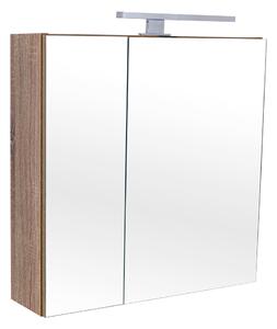 Zrcadlová skříňka závěsná s LED osvětlením Fabrice S 60 ZS