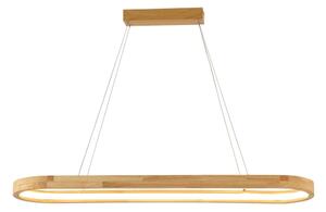 Brilagi - LED Lustr na lanku UMEA WOOD LED/40W/230V 90x22 cm dřevo