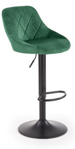 Barová židle H101, 47x84-106x45, zelená