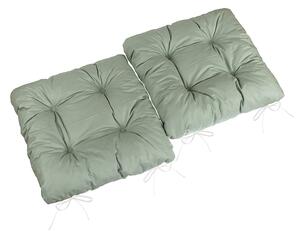 BELLATEX Sedák Adéla prošívaný - SET 2ks Khaki 40x40 cm