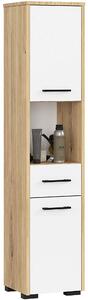 Ak furniture Koupelnová skříňka FIN II 30 cm dub artisan/blíá
