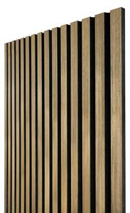 Akustický panel s dřevěnou dýhou - dekor dub hnědý | 244 x 60,5 cm | .cz