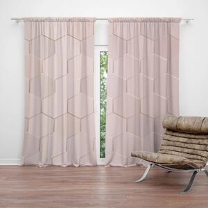 Sablio Závěs Rose gold: 2ks 140x250cm