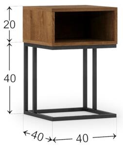 Konferenční stolek AVORIO STNO40, 40x60x40, dub artisan