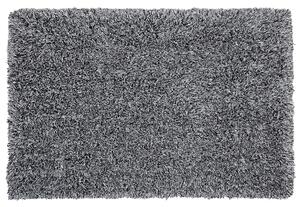 Chlupatý koberec CIDE Černá/Bílá 160 x 230 cm