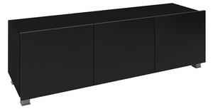 TV stolek CALABRINI 150, 150x37x43, černá/černý lesk
