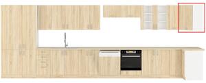Kuchyňská skříňka horní rohová AVRIL 58x58 GN-72 1F, 58,5/58,5x71,5x31, bílá/sonoma