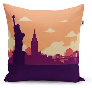 Sablio Polštář New York Socha svobody Art - 40x40 cm