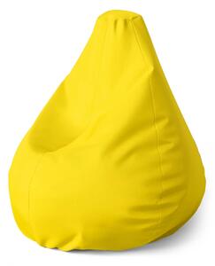 Sablio Sedací vak Pear Žlutá - 70 x 95 x 15 cm