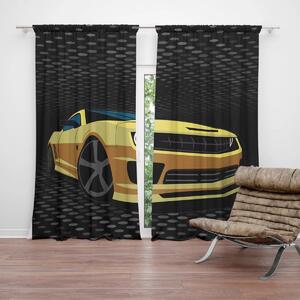 Sablio Závěs Chevrolet Camaro Puntíky: 2ks 140x250cm