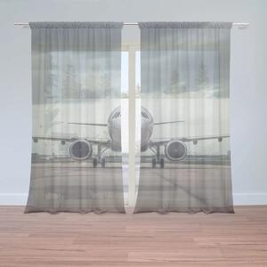 Sablio Záclony Letadlo na ranveji: 2ks 150x250cm