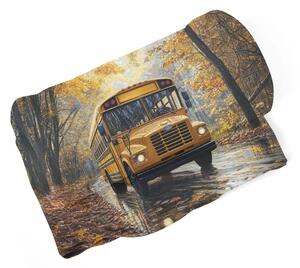 Sablio Deka Žlutý školní autobus - 150x120 cm