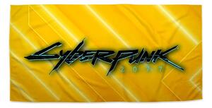 Sablio Ručník Cyberpunk 2077 Žlutý - 30x50 cm