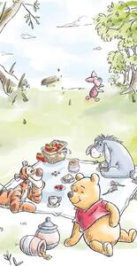 Carbotex Dětská osuška Medvídek Pú na pikniku s kamarády