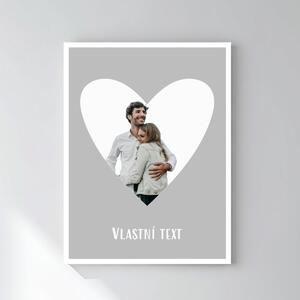 Personalizovaný magický fotoobraz v rámu - 30x40 - výřez fotky na podkladu