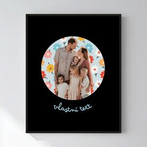 Personalizovaný magický fotoobraz v rámu - 40x50 - výřez fotky na podkladu