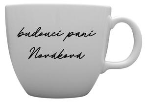 Personalizovaný MEGA XXL keramický hrnek 1 000 ml - budoucí paní