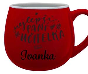Personalizovaný keramický hrneček - NEJLEPŠÍ PANÍ UČITELKA