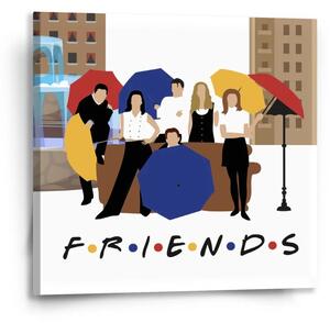 Sablio Obraz Seriál přátelé FRIENDS Gauč u fontány - 50x50 cm