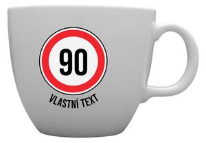 Personalizovaný MEGA XXL keramický hrnek 1 000 ml - narozeninová dopravní značka