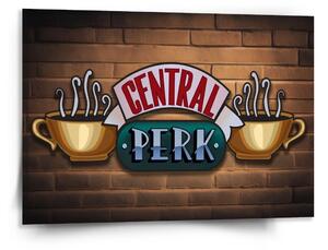 Sablio Obraz Seriál přátelé CENTRAL PERK Cihly - 150x110 cm