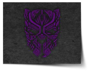 Sablio Plakát BLACK PANTHER wakanda forever Fialový - 60x40 cm