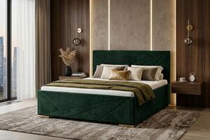 Postel ROSI 120x200 cm Zelená Bez matrace