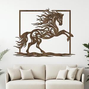 Dřevo života | Dřevěný obraz HORSE | Rozměry (cm): 40x31 | Zvolte barvu dekoru: Ořech