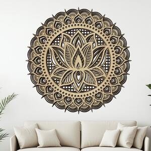 Dřevo života | Dřevěná 4vrstvá mandala NADĚJE A SÍLA | Rozměry (cm): 95 | Zvolte barevný dekor: javor-wenge