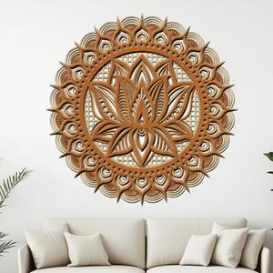 Dřevo života | Dřevěná 4vrstvá mandala NADĚJE A SÍLA | Rozměry (cm): 95 | Zvolte barevný dekor: třešeň-javor