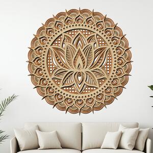 Dřevo života | Dřevěná 4vrstvá mandala NADĚJE A SÍLA | Rozměry (cm): 40 | Zvolte barevný dekor: horský dub
