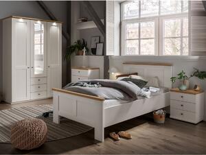 Malá ložnice pro jednu osobu MARLOW bílá/dub bianco