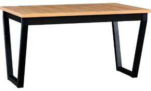 Stůl IKON 2 80x140/180 artisan laminát / černý