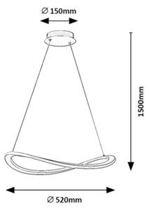 Rabalux 72281 - LED Lustr na lanku KALLIRA LED/40W/230V 3000K