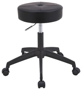 KANCELÁŘSKÁ STOLIČKA vzhled kůže černá, barvy stříbra Carryhome - Otočné stoličky