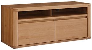 NÍZKÁ KOMODA, jádrový buk, jádrový buk, 134/57/50 cm Voleo - Komody z masivu