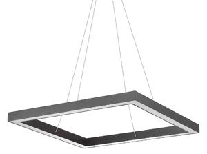 Ideal Lux Čtvercové LED závěsné svítidlo ORACLE, průměr 60 cm Barva: Černá