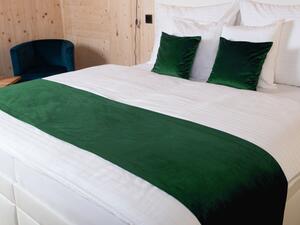 Biante Sametový přehoz/běhoun na postel Velvet Premium SVP-032 Zelený Na míru