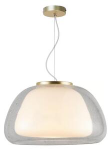 Nordlux - Lustr na lanku JELLY 1xE27/40W/230V bílá/čirá pr. 39 cm