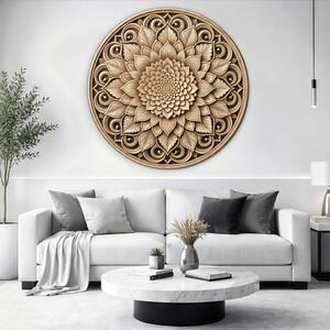 DUBLEZ | Květ pokoje - Dekorativní mandala | UV tisk, Premium