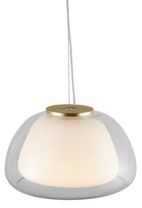 Nordlux - Lustr na lanku JELLY 1xE27/40W/230V bílá/čirá pr. 39 cm