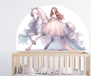 Princezna na koni arch 100 x 64 cm