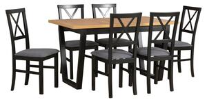 Jídelní stůl IKON 2 + deska stolu bílá, nohy stolu / podstava černá
