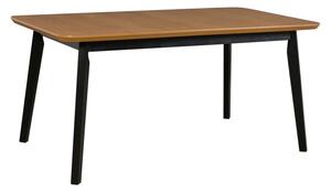 Stoly/jidelni-stul-oslo-7 deska stolu dub, podnož ořech, nohy černá